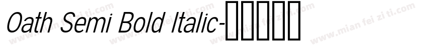 Oath Semi Bold Italic字体转换